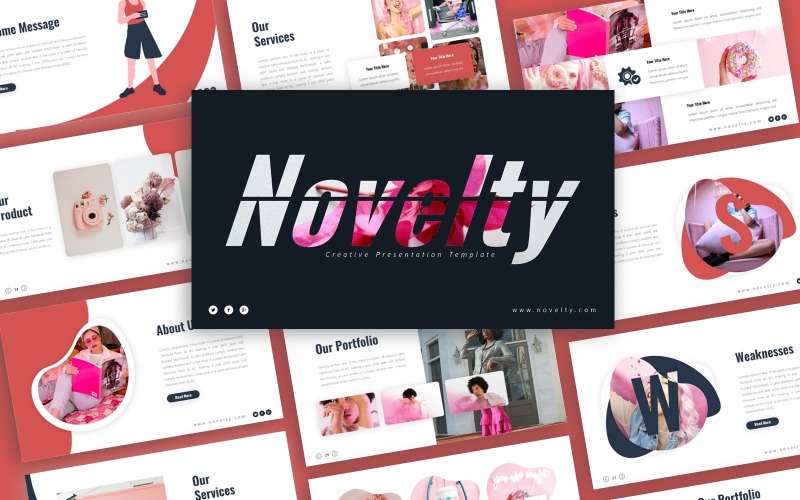 Novelty Creative Presentation PowerPoint template
