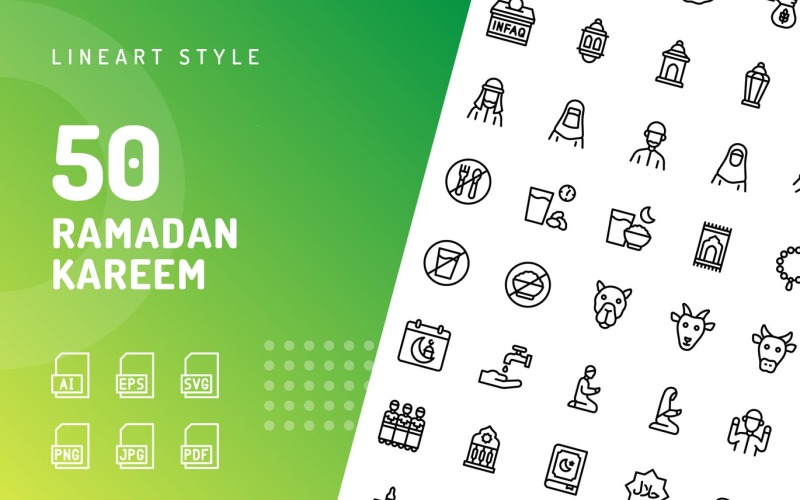 Download Набор иконок "Ramadan Kareem Line Icon Set" / Ramadan Kareem Line Icon Set - Набор иконок на тему culture icon,icon set,design,vector,vector set