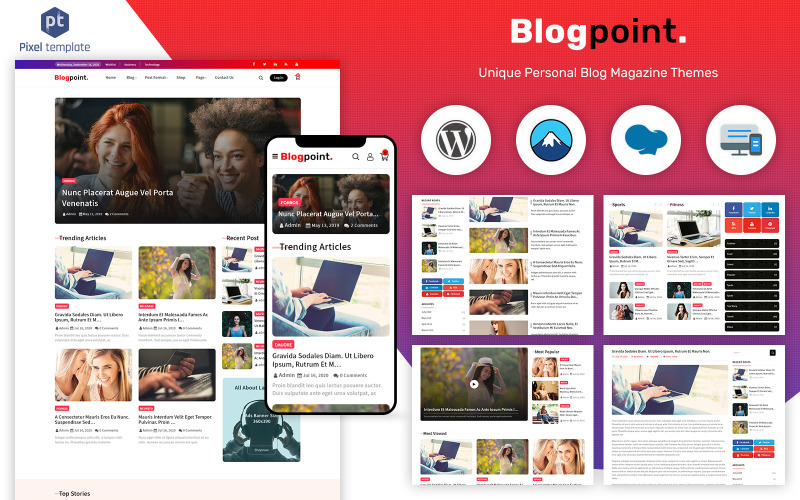 Blogpoint - Tema WordPress para blogs e jornais