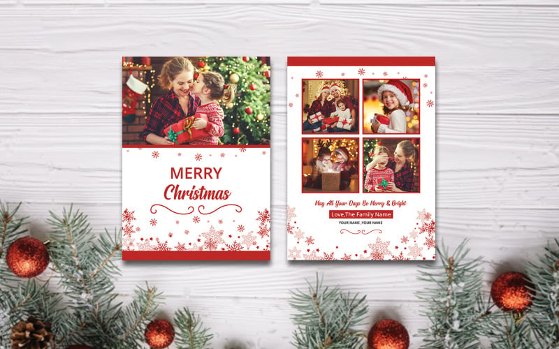 Christmas Photo Greeting Card - Corporate Identity Template