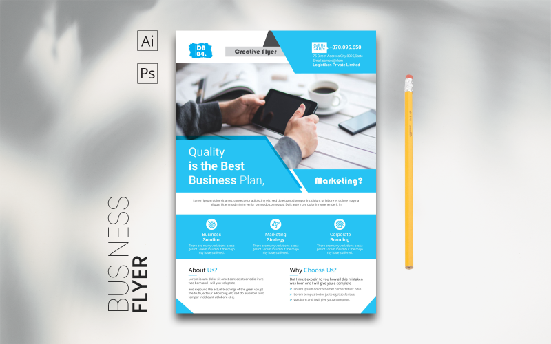 Download Фирменный стиль "Clean Business Flyer - Corporate Identity Template" / Clean Business Flyer - Corporate Identity Template - Фирменный стиль на тему графика template,flyer,business,modern,poster,corporate,design,a4,creative,simple,company,print,style,concept,element,sales,icon,idea,elegant,stylish