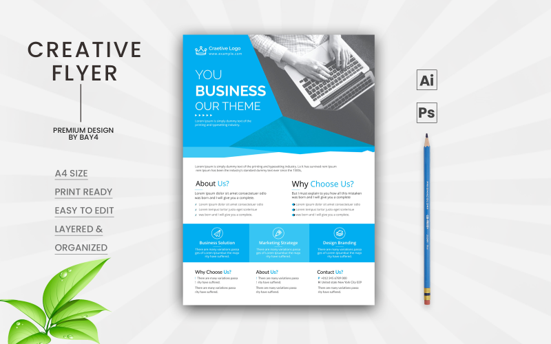 Download Фирменный стиль "Minimal Business Flyer - Corporate Identity Template" / Minimal Business Flyer - Corporate Identity Template - Фирменный стиль на тему графика template,flyer,business,modern,poster,corporate,design,a4,creative,simple,company,print,style,concept,element,sales,icon,idea,elegant,stylish