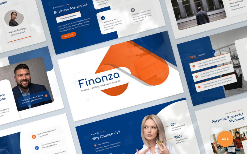 Modèle de présentation de conseil financier Google Slides