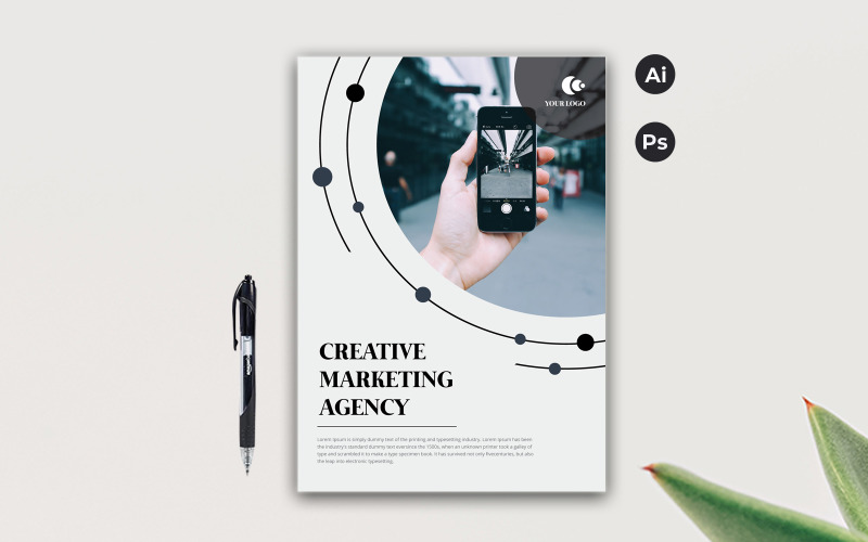 Download Фирменный стиль "Stylish Flyer - Corporate Identity Template" / Stylish Flyer - Corporate Identity Template - Фирменный стиль на тему графика template,flyer,business,modern,poster,corporate,design,a4,creative,simple,company,print,style,concept,element,sales,icon,idea,elegant,stylish