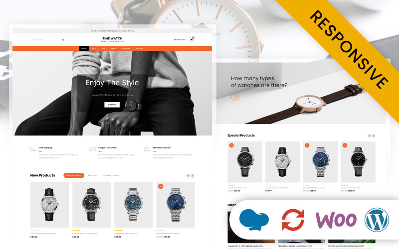 Time Watch Store Responsive Theme