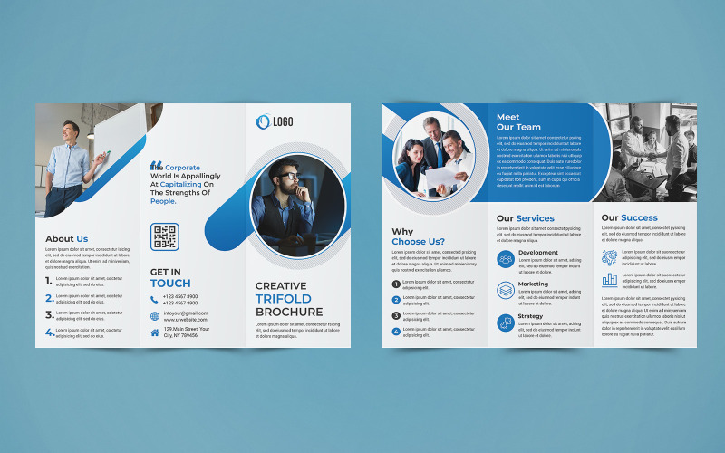 Download Фирменный стиль "Business Trifold Brochure Design - Corporate Identity Template" / Business Trifold Brochure Design - Corporate Identity Template - Фирменный стиль на тему графика corporate,business,agency,company,brochure,brochure design,a4 brochure,tri,trifold,trifold brochure,print,marketing,template,us letter,design,3fold,print brochure,advertisement,advertising,co