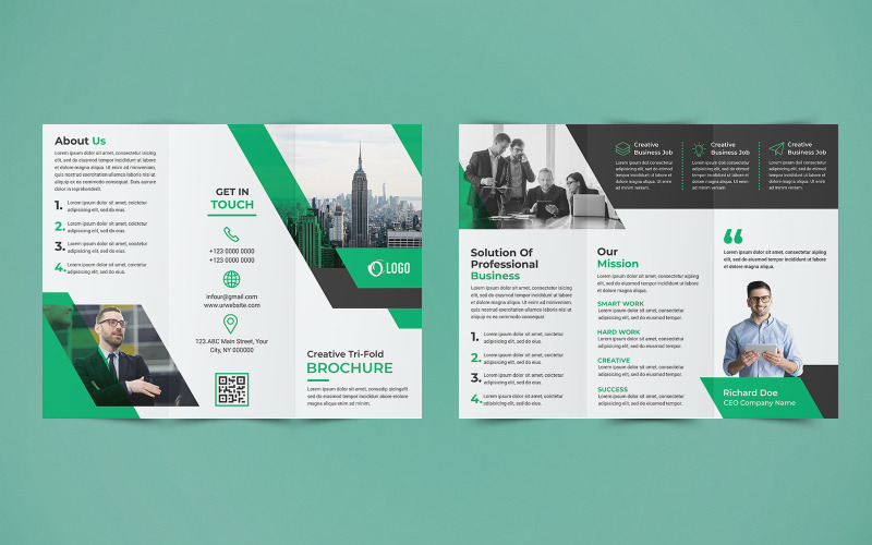 Download Фирменный стиль "Business Trifold Brochure Design - Corporate Identity Template" / Business Trifold Brochure Design - Corporate Identity Template - Фирменный стиль на тему графика corporate,business,agency,company,brochure,brochure design,a4 brochure,tri,trifold,trifold brochure,print,marketing,template,us letter,design,3fold,print brochure,advertisement,advertising,co