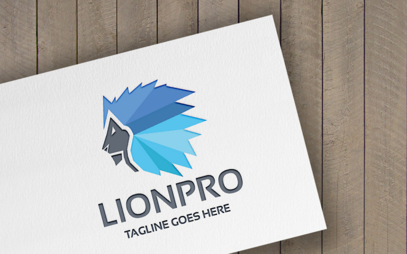Download Шаблон логотипа "Lionpro Logo Template" / Lionpro Logo Template - Шаблон логотипа на тему графика blue,corporate,digital,finance,funds,investing,king,kingdom,leadership,lion,lion head,lion logo,majestic,master,media,polygon,professional,royal,tech,technologies