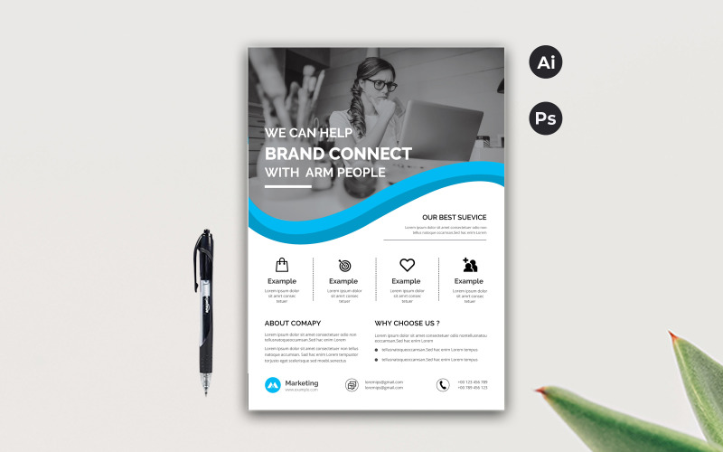 Download Фирменный стиль "Minimal Flyer - Corporate Identity Template" / Minimal Flyer - Corporate Identity Template - Фирменный стиль на тему графика template,flyer,business,modern,poster,corporate,design,a4,creative,simple,company,print,style,concept,element,sales,icon,idea,elegant,stylish