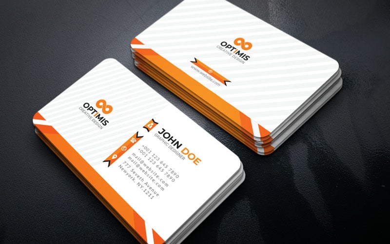 Optimis - Creative Business Card - Corporate Identity Template