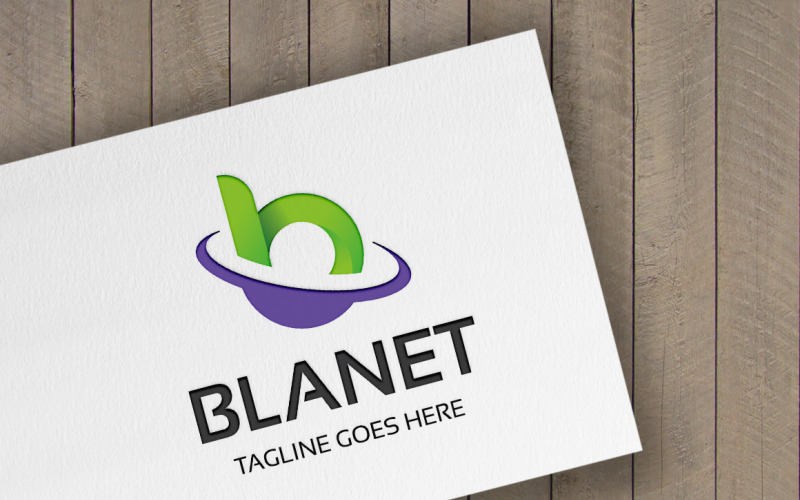 Plantilla de logotipo Blanet letra B