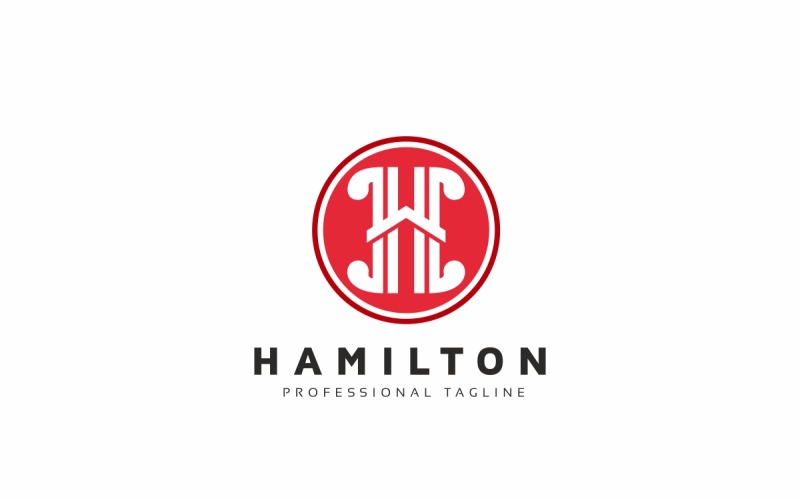 Download Шаблон логотипа "Hamilton H Letter Logo Template" / Hamilton H Letter Logo Template - Шаблон логотипа на тему графика architecture,construction,construction company,h letter,h logo,home,house,house logo,interior,letter,real estate,solid