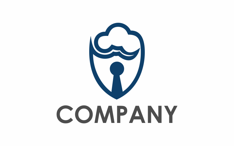 Download Шаблон логотипа "Cloud Security Logo Template" / Cloud Security Logo Template - Шаблон логотипа на тему графика security,data,computer,cloud,digital,internet,web,connection,secure,business,protect,lock,access,padlock,database,software,key,global,hacker,cyber