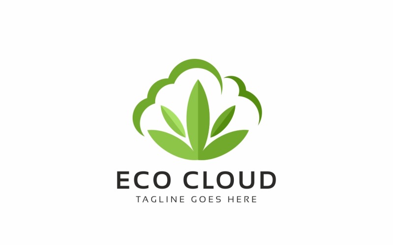 Download Шаблон логотипа "Eco Cloud Logo Template" / Eco Cloud Logo Template - Шаблон логотипа на тему графика awareness,beauty,cloud,cloud computing,connect,connection,data,digital,ecology,ecommerce,flowers,grow,herbal shop,host,hosting,leaf,market,marketing,media,multimedia