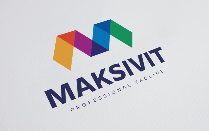 Download Шаблон логотипа "Letter M - Maksivit Logo Template" / Letter M - Maksivit Logo Template - Шаблон логотипа на тему графика logo,colorful,letter m,m letter,letter v,v letter,triangle,geometric,media,software,construction,development,tech,technology,web,digital,network,communication,vivid