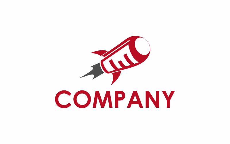 Modèle de logo Data Rocket