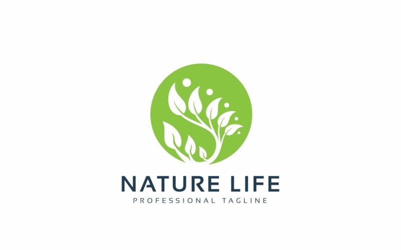 Download Шаблон логотипа "Nature Life Logo Template" / Nature Life Logo Template - Шаблон логотипа на тему графика beauty,business,care,circle,community,cosmetic,ecology,environment,environmental,green,health,healthy,leaf,medical,meditation,natural,plant,safe,service,spiritual