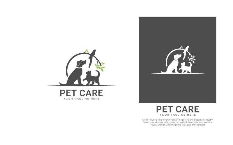 Pet Care Logo Template #124223 - TemplateMonster