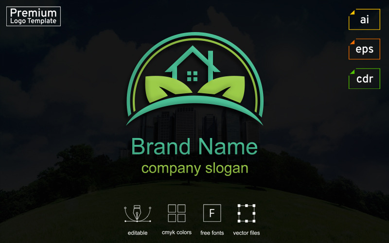 Real Estate Business Template de Logotipo №124292