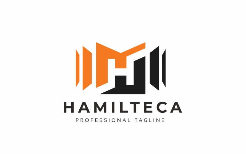 Шаблон логотипа письмо H
