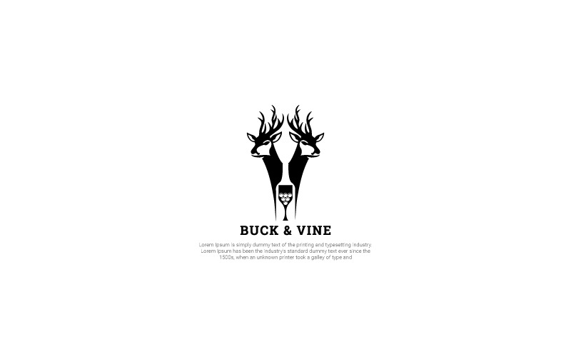 Šablona loga Buck & Vine