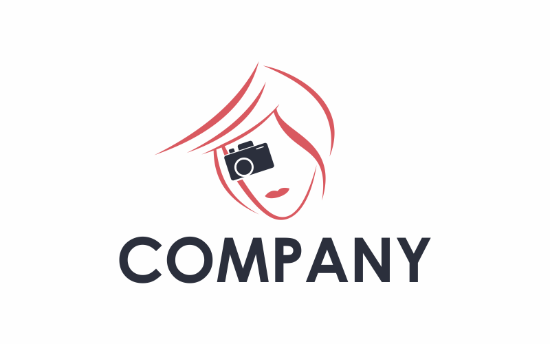 Download Шаблон логотипа "Women Camera Logo Template" / Women Camera Logo Template - Шаблон логотипа на тему графика woman,portrait,female,girl,camera,beautiful,photography,people,photographer,looking,smiling,photo,studio,attractive,beauty,brunette,photograph,photographing,pretty
