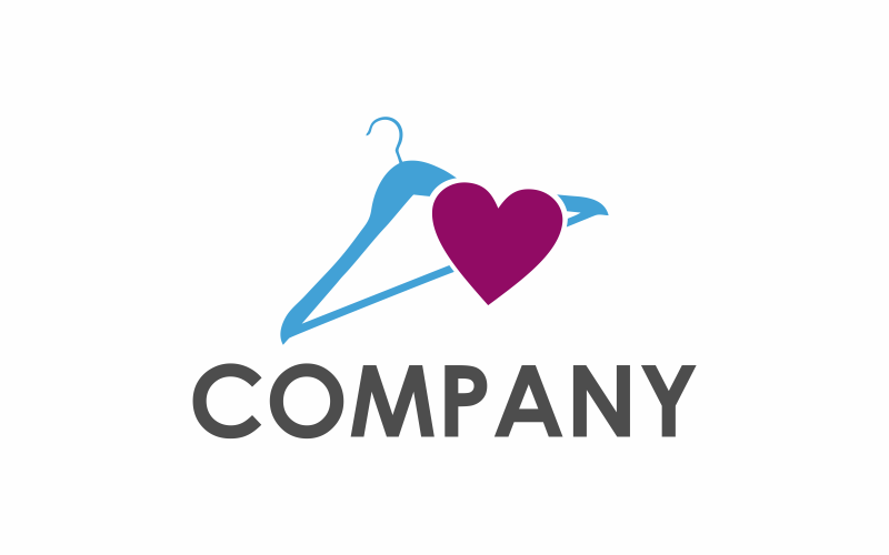 Çamaşırhane Aşk Logo Şablonu