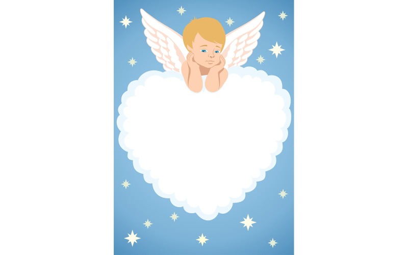 Cupid rám - ilustrace