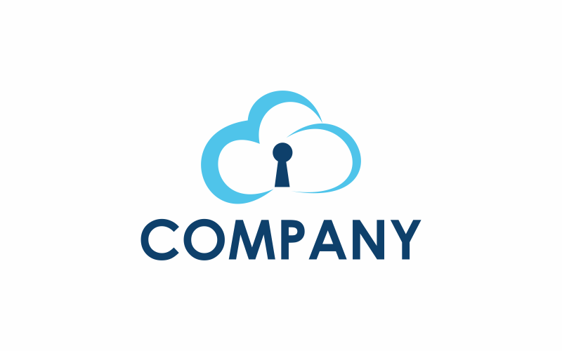 Download Шаблон логотипа "Key Cloud Logo Template" / Key Cloud Logo Template - Шаблон логотипа на тему графика key,cloud,security,network,concept,computer,lock,safe,icon,service,data,padlock,networking,isolated,mobile,infrastructure,client,firewall,vector,cyberspace