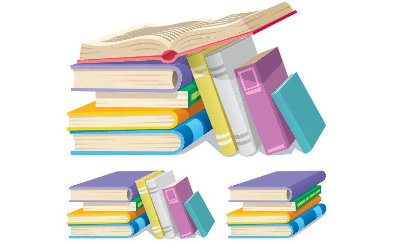 Pila de libros - Ilustración