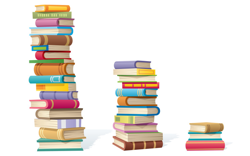 Pile Di Libri - Illustrazione