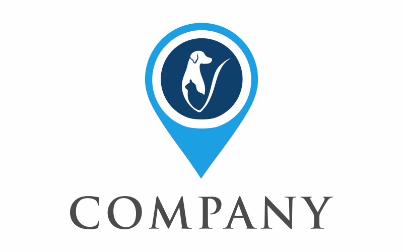 Download Шаблон логотипа "Point Pet Logo Template" / Point Pet Logo Template - Шаблон логотипа на тему графика animal,vector,point,illustration,isolated,white,background,cute,nature,finger,pet,character,portrait,wildlife,graphic,design,paw,symbol,dog,cat