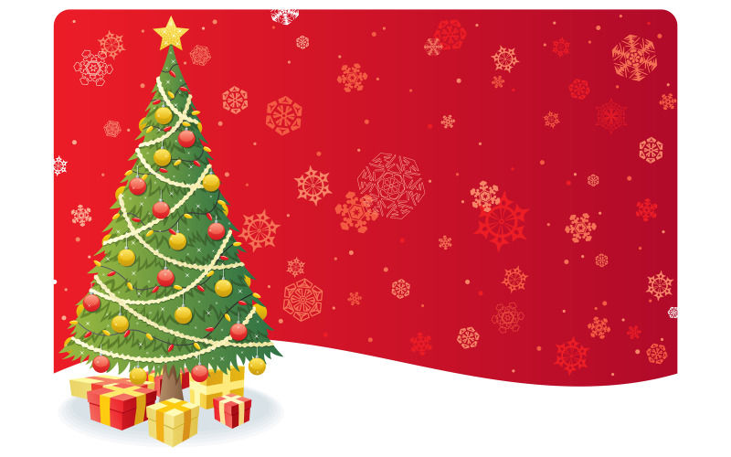 Рождественская елка фон 3 - Иллюстрация