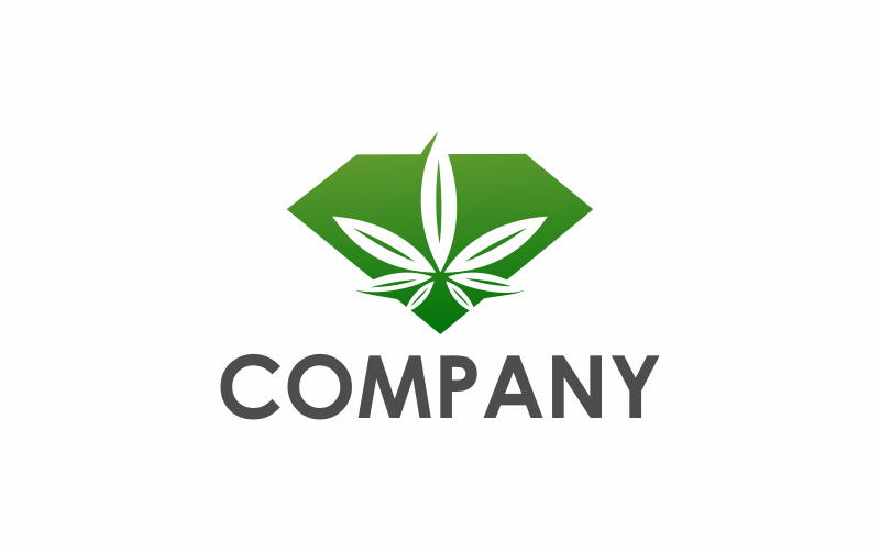 Šablona Logo konopí Diamond