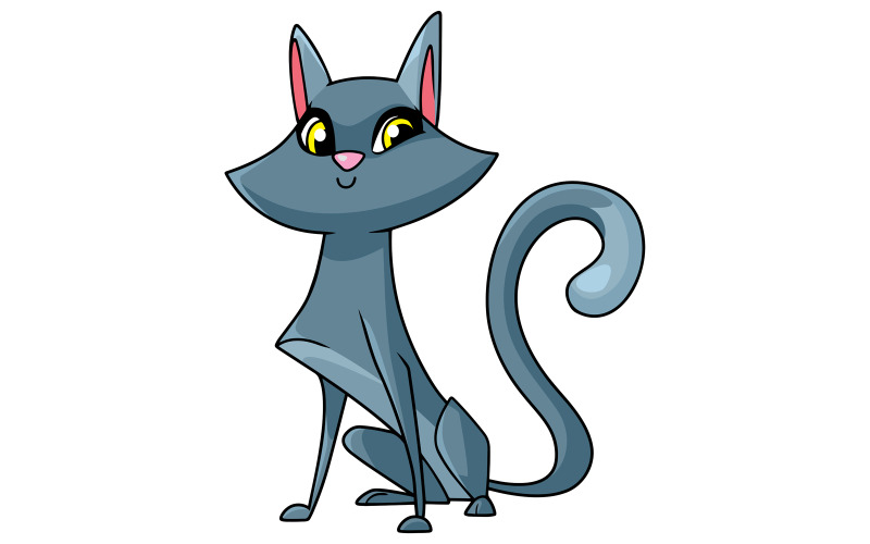 SEDUTA GATTO - Illustrazione