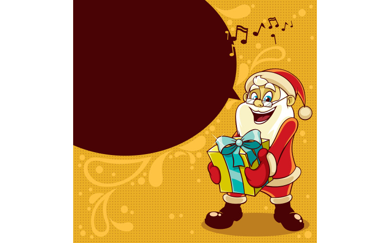 Download Иллюстрация "Christmas Card - Illustration" / Christmas Card - Illustration - Иллюстрация на тему графика christmas,card,christmas card,greeting,greeting card,santa,santa claus,new year,eve,happy,merry,jolly,banner,holiday,winter,season,xmas,gift,present