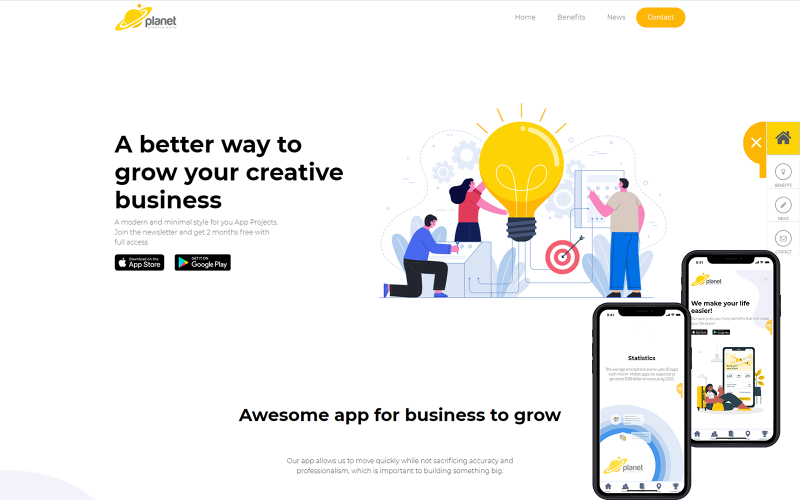 Šablona webových stránek kreativní podnikání