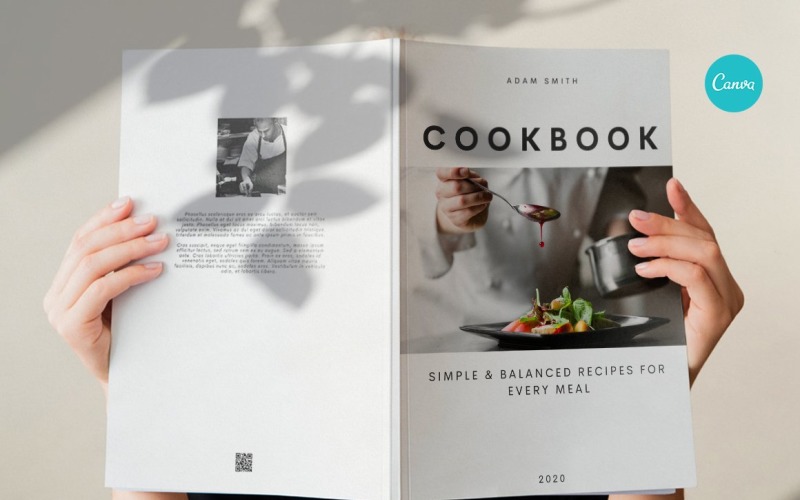 Szakácskönyv / receptkönyv / recept ebook magazin sablon