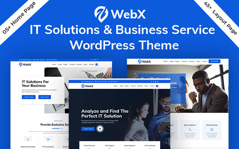 WebX - Tanácsadás és üzleti vállalati Elementor WordPress téma.