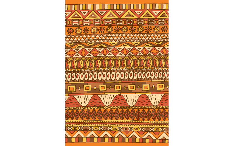 Download Иллюстрация "African Pattern 2 - Illustration" / African Pattern 2 - Illustration - Иллюстрация на тему графика african,pattern,abstract,background,wallpaper,native,traditional,tribal,ethnic,indian,mexican,american,oriental,culture,hand drawn,sketch,doodle,zentangle,design