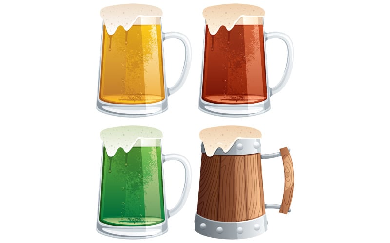 Chopes à bière - Illustration