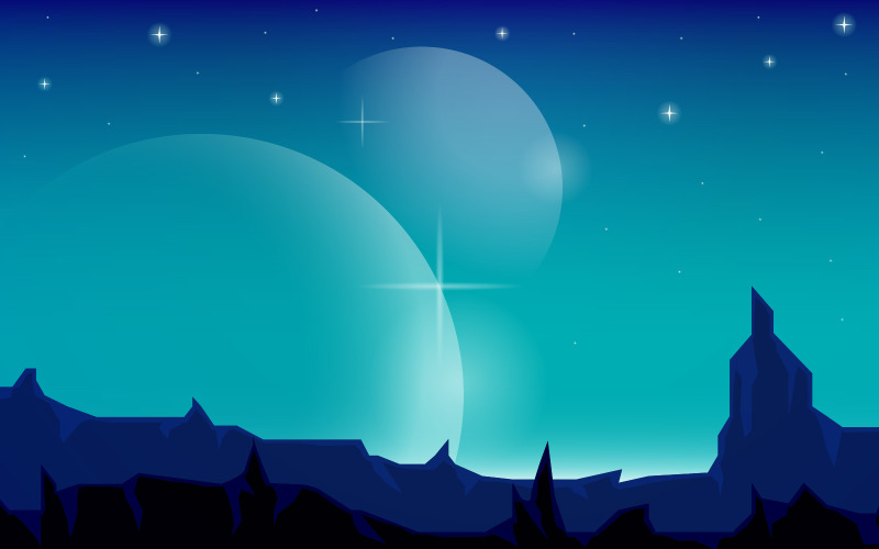 Surface Planet Fantasy - ilustracja