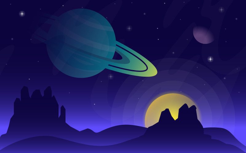 Surface Planet Scinece - Ilustração