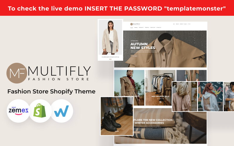 Többszörösen - Modern Divatüzlet sablon Shopify téma