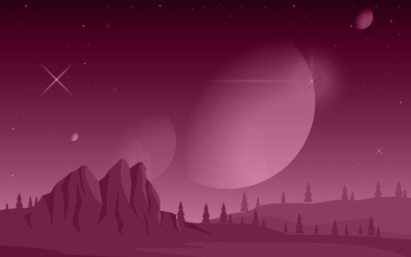 行星表面幻想-光栅插图