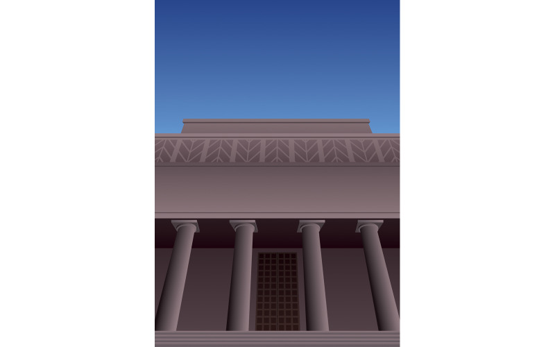 Download Иллюстрация "Art Deco Museum 3 - Illustration" / Art Deco Museum 3 - Illustration - Иллюстрация на тему графика museum,art,gallery,court,bank,municipality,city,town,hall,library,theater,opera house,building,public,financial,art deco,built structure,style,poster,comic book