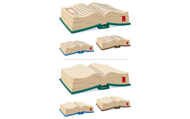 Download Иллюстрация "Book - Illustration" / Book - Illustration - Иллюстрация на тему графика book,encyclopedia,tome,old,ancient,medieval,script,open,knowledge,information,wisdom,source,blank,empty,copy space,copyspace,bookmark,education,learning