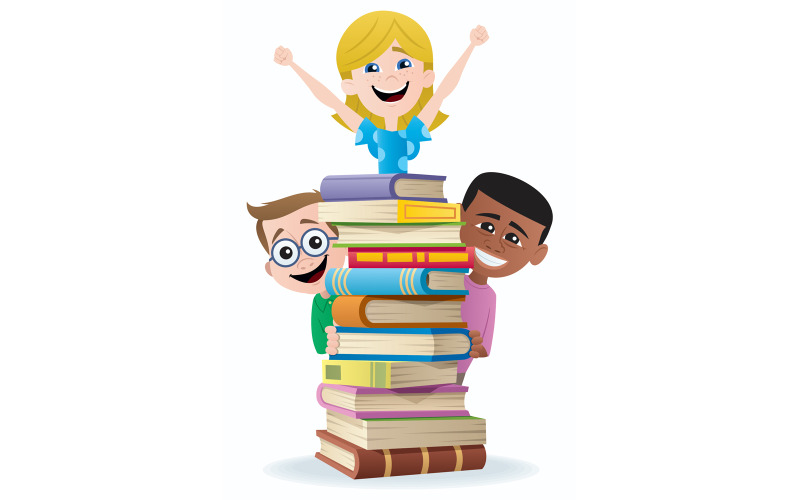 Libri e bambini - illustrazione