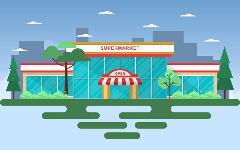 City Store Building - Illustrazione