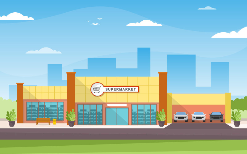 Esterno Store Building - Illustrazione
